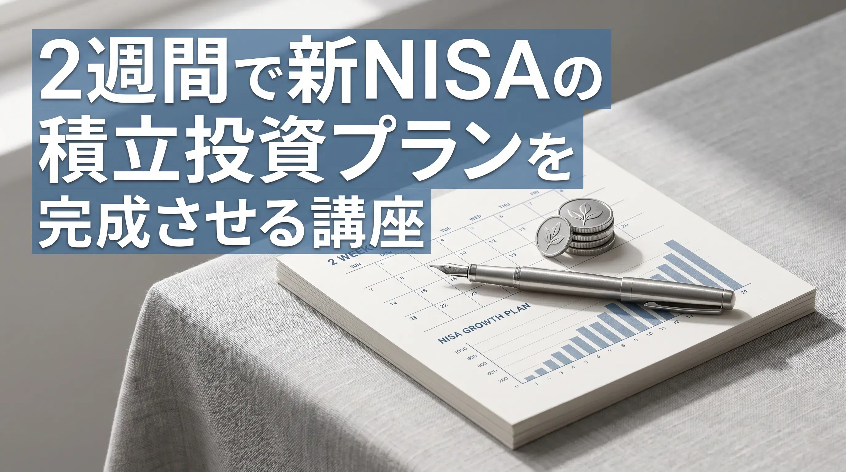 2週間で新NISAの積立投資プランを完成させる講座