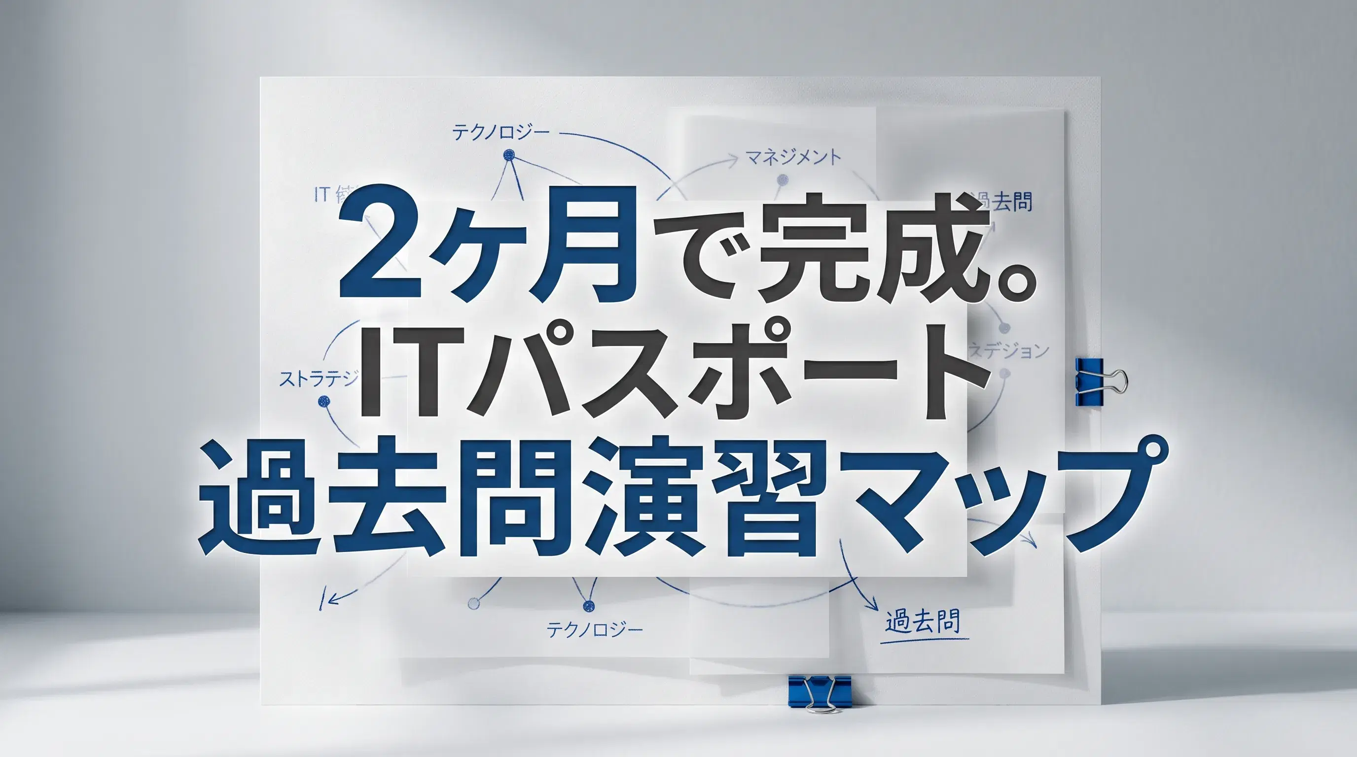 未経験から2ヶ月でITパスポート試験対策をやり切る過去問演習講座